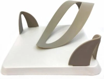  Portatovaglioli, Design Classico ed Elegante, r Bianco Perla e Tortora - Immagine 1 di 2