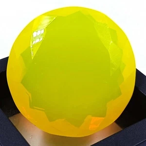 Piedra preciosa suelta de 144,00 quilates de ópalo amarillo natural corte ovalado certificado EGL MUP - Imagen 1 de 13