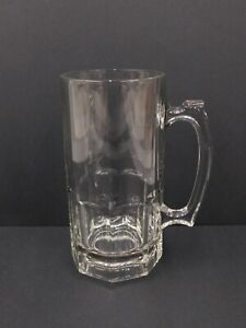 Vintage Libbey Large Heavy Glass Beer Mug Stein / A-4