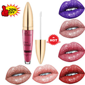 Diamond Lip Gloss Matte To Glitter Liquid Lipstick Waterproof New~