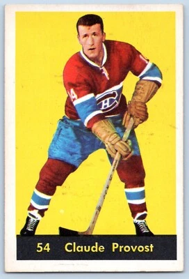 CLAUDE PROVOST 1960-61 PARKHURST 60-61 NO 54  EX    94221 - Image 1 of 2