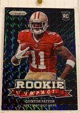 2013 Panini Prizm Quentin Patton, Black Finite Prizm True  1/1