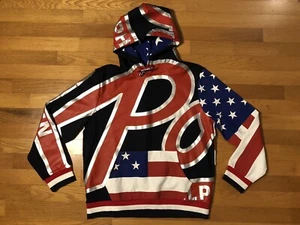 Nuevo M Polo Ralph Lauren Big Bubble Americana Stadium Sudadera con Capucha Doble Tejido Bandera de EE. UU. - Imagen 1 de 10