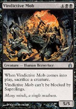 VINDICTIVE MOB X4 4 4X Ravnica MTG Magic the Gathering Cards DJMagic