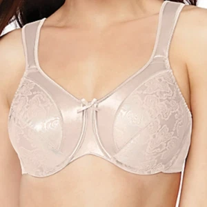 Bali Satin Tracings Minimizer Underwire Bra 38G Rosewood Pale Pink 3562 - Bild 1 von 3