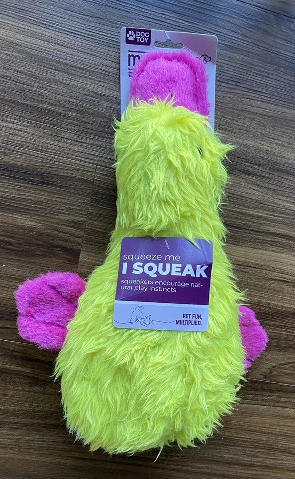 MULTIPET Duckworth Plush Filled Dog 13 Inches Lemon - Image 1 of 1