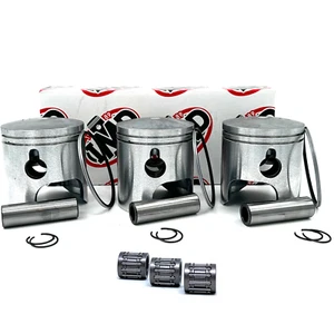 SUZUKI GT750 PISTON KITS (3) & SMALL END BEARINGS (3) - Foto 1 di 4