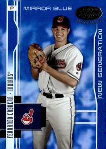 CERTIFICADO FERNANDO CABRERA 2003 **AZUL ESPEJO** ROOKIE RC/50!!🔥🔥 INDIOS - Imagen 1 de 2