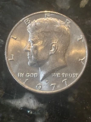  1977 D Kennedy Half Dollar,  Error Coin, DDR  - Image 1 of 4