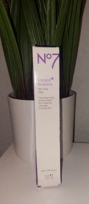 Relleno de arrugas No7 Instant Illusions tamaño completo 1 oz cuidado de la piel NO 7 en CAJA Foto 1 de 3