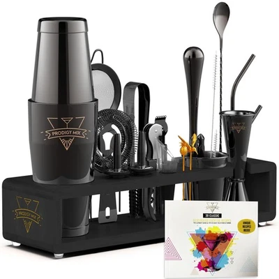 Elite Mixology Bartender Kit 20-Piece Boston Cocktail Shaker Set for Mixing w... - Image 1 of 4