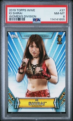 2019 Topps WWE Women's Division Iyo Sky Io Shirai #37 1st NXT Card PSA 8 - Image 1 of 2
