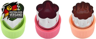 Gemüse-Obst-Ausstechformen Edelstahl Lebensmittel Mini-Kuchen Keksformen Set Rut - Bild 1 von 4