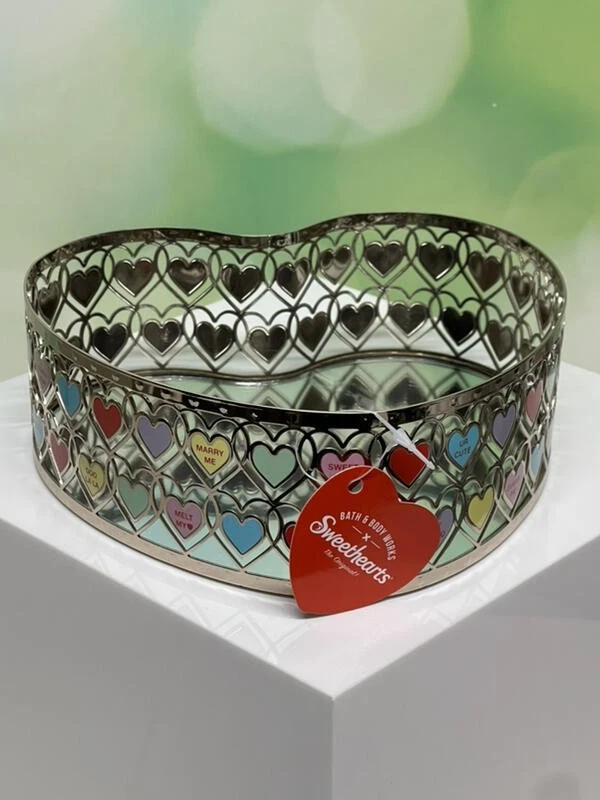 Bandeja espejada Bath &amp; Body Works Sweethearts Candy Hearts Foto 1 de 1