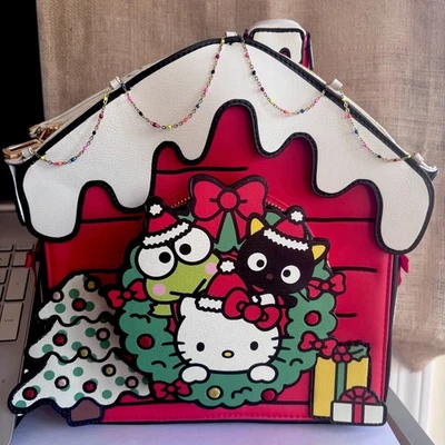Mini mochila Sanrio Hello Kitty & Friends casa de Navidad nueva con etiquetas Foto 1 de 4