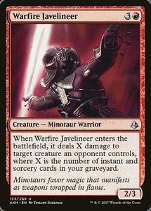 Warfire Javelineer 2x FOIL AKH MTG Amonkhet Uncommon MINT red - Picture 1 of 1