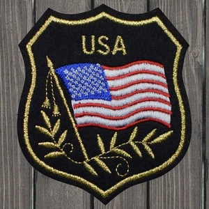 American Flag Embroidered Patch — Iron On - Picture 1 of 1