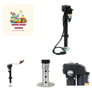 Convenient Electric Trailer Jack - 3500lb Load with Manual Crank Backup - Picture 1 of 9