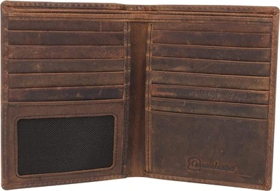MARSHAL RFID Blocking Bifold Hipster Credit Card Wallet Premium Vintage  - Image 1 of 4