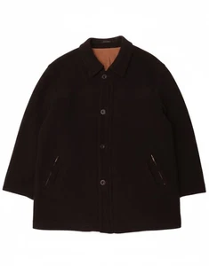 DOUGLAS Mens Oversized Overcoat EU 52 XL Black Wool DQ06 - Picture 1 of 5