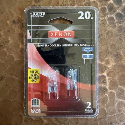 Xenon Bulbs G8 Bi-Pin Base 120V 20-Watt Whiter Cooler Longer Life 4000 Hours - Image 1 of 2