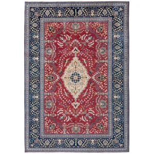 Najafabad 330x228 cm Handgeknüpfter Perserteppich Wolle Orient Carpet Rug Rot - Picture 1 of 10