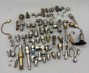 Posten Swagelok Germany Rohrverschraubungen Stecker Adapter Edelstahl 1/4 GEBRAUCHT - Bild 1 von 8