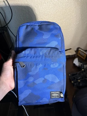 BOLSO DE HOMBRO BATHING APE X PORTER BODY COLOR CAMUFLAJE AZUL JAPÓN ENVÍO GRATUITO N409 Foto 1 de 3