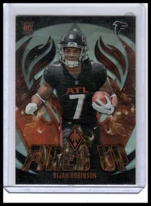 2023 Panini Phoenix #FU-8 Bijan Robinson Fired Up Silver - Picture 1 of 2