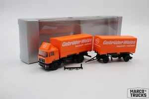 Herpa MAN F90 swap body trailer truck "Gebrüder Weiss" 1:87 /H23076 - Picture 1 of 1