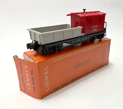 Cabina de trabajo Lionel 6119-100 de posguerra CAJA PERFORADA ESCASA C8 OB Foto 1 de 4