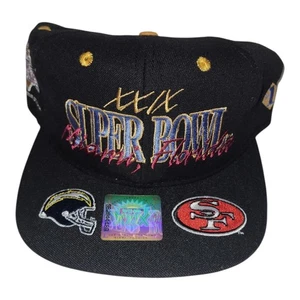 1995 NFL Super Bowl Miami Florida SF Official License Baseball Snapback Hat NWT - Picture 1 of 2