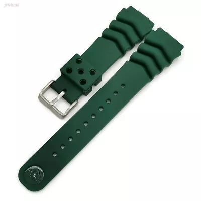 18mm 20mm 22mm Silicone Strap for Seiko Watch Band Waterproof Sport Rubber - Image 1 of 4