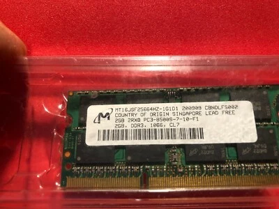 2GB Micron MT16JSF25664HZ-1G1D1 DDR3 2RX8 PC3-8500S Memory RAM - Image 1 of 4