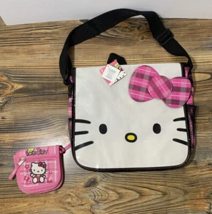 Hello Kitty Sanrio Messenger Bag 2012 & Wallet/ Coin Purse - Picture 1 of 13