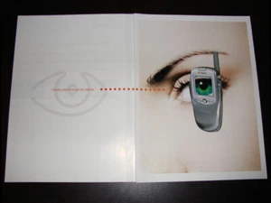 Vintage SPRINT WIRELESS Samsung Handys 4-seitiges Magazin PRINT AD 2002 - Bild 1 von 2
