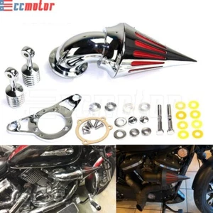 Cone Spike Air Cleaner Intake Filter For Harley Touring Glide Softail Fat Boy - Picture 1 of 8