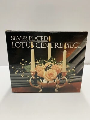 Vintage 1987 GODINGER Paul Revere Silversmiths LOTUS CENTRE PIECE Silver Plated - Image 1 of 4