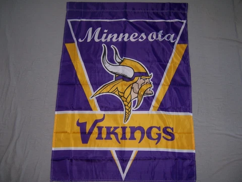 MINNESOTA VIKINGS 28X40 garden pole flag superior quality GENUINE NFL Lic us Cover
