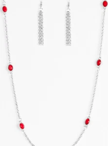 Paparazzi Necklace - In Season - Red - Picture 1 of 7