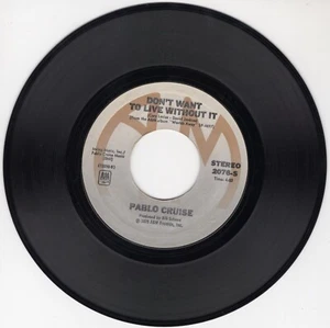 Pablo Cruise Raging Fire / Don't Want To Live Without It 7" 45 RPM Vinyl Record - Picture 1 of 2