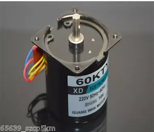60KTYZ Permanent Magnetic Synchronous Gear motor 220V 14w 110r/min Reversible - Picture 1 of 5