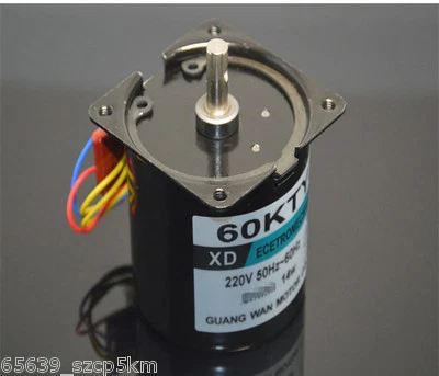 60KTYZ Permanentmagnetischer Synchrongetriebemotor 220V 14W 15U/min umschaltbar * - Bild 1 von 4