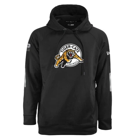 Hamilton Tiger-Cats New Era Black Stream CFL Football Hooded Sweatshirt Hoody Cover