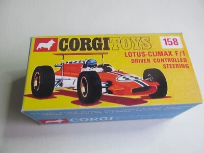 Replica Copy CORGI LOTUS CLIMAX RACING CAR 158  BOX ONLY - Image 1 of 2