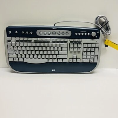 HP SK-2565 USB Keyboard Internet Multimedia Volume Knob Authentic - Image 1 of 4