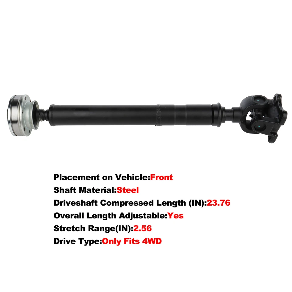 Eje de transmisión delantero 65-9514 hélice eje de transmisión apto para Dodge Dakota 2001 2002-2007 Foto 1 de 4