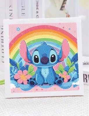Disney Rainbow DIY Diamond Painting Handmade Stick On Diamond Mosaic - Stitch - Image 1 of 2
