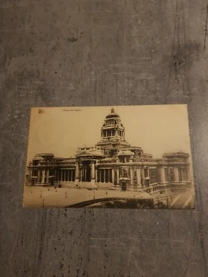 CARTE POSTALE BRUXELLES PALAIS DE JUSTICE POST CARD CIRCULED FELDPOST - Image 1 of 2