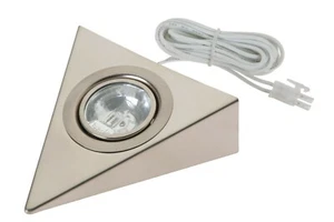 Triangle Downlight Under Unit 12v 20w Halogen Cabinet Stainless Steel Warm White - Picture 1 of 5